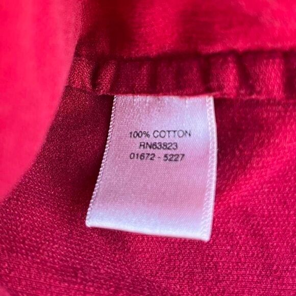 Vintage Christopher & Banks Embroidered Red Button Up Blouse - Picture 8 of 8